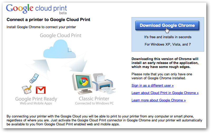 sikring Præstation sponsor Setup Google Cloud Print on Your PC | Techinch