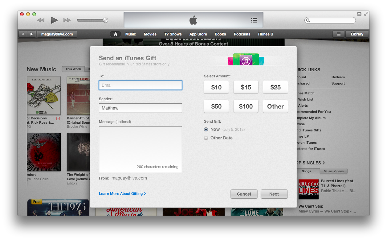 Apple - Apple, Gift Card, App Store & iTunes, $15-$200, Shop