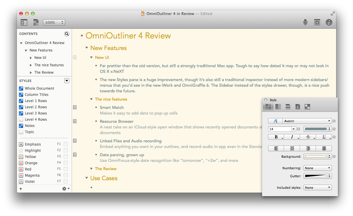 outline software for mac