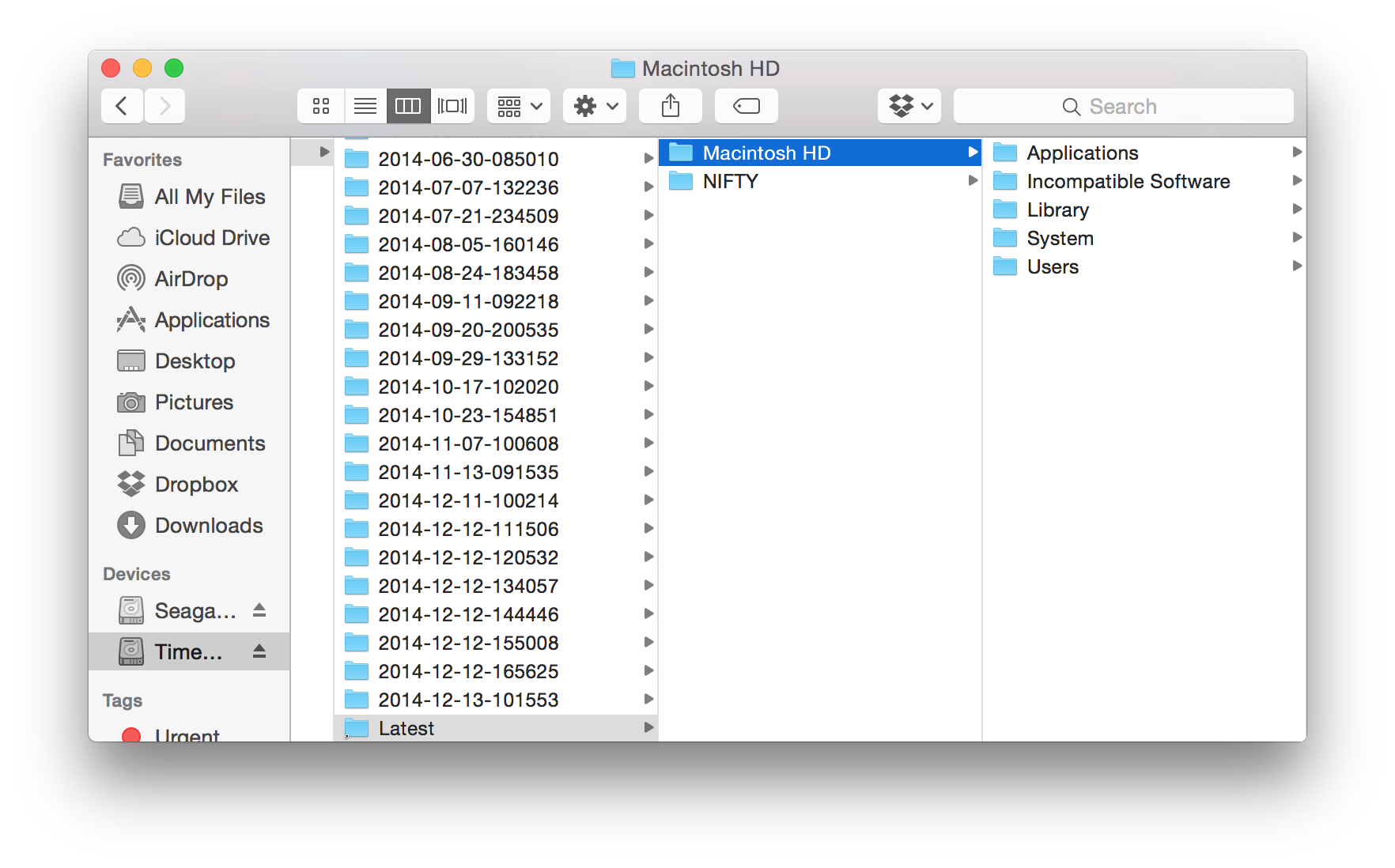 does time machine backup mac mail and folders
