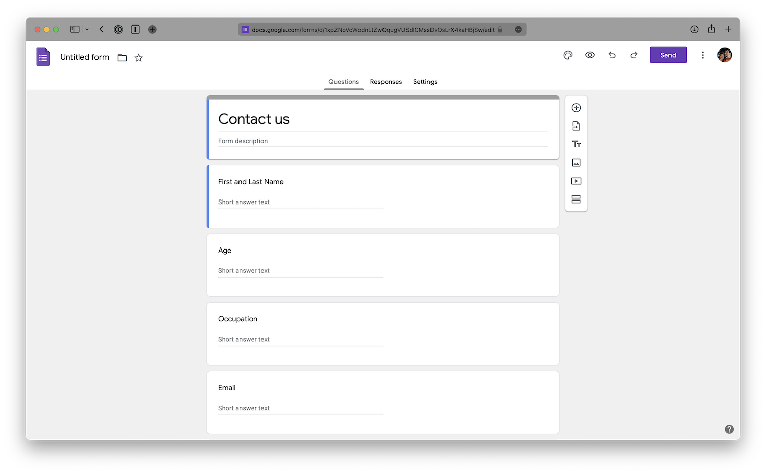 Building a Google Form