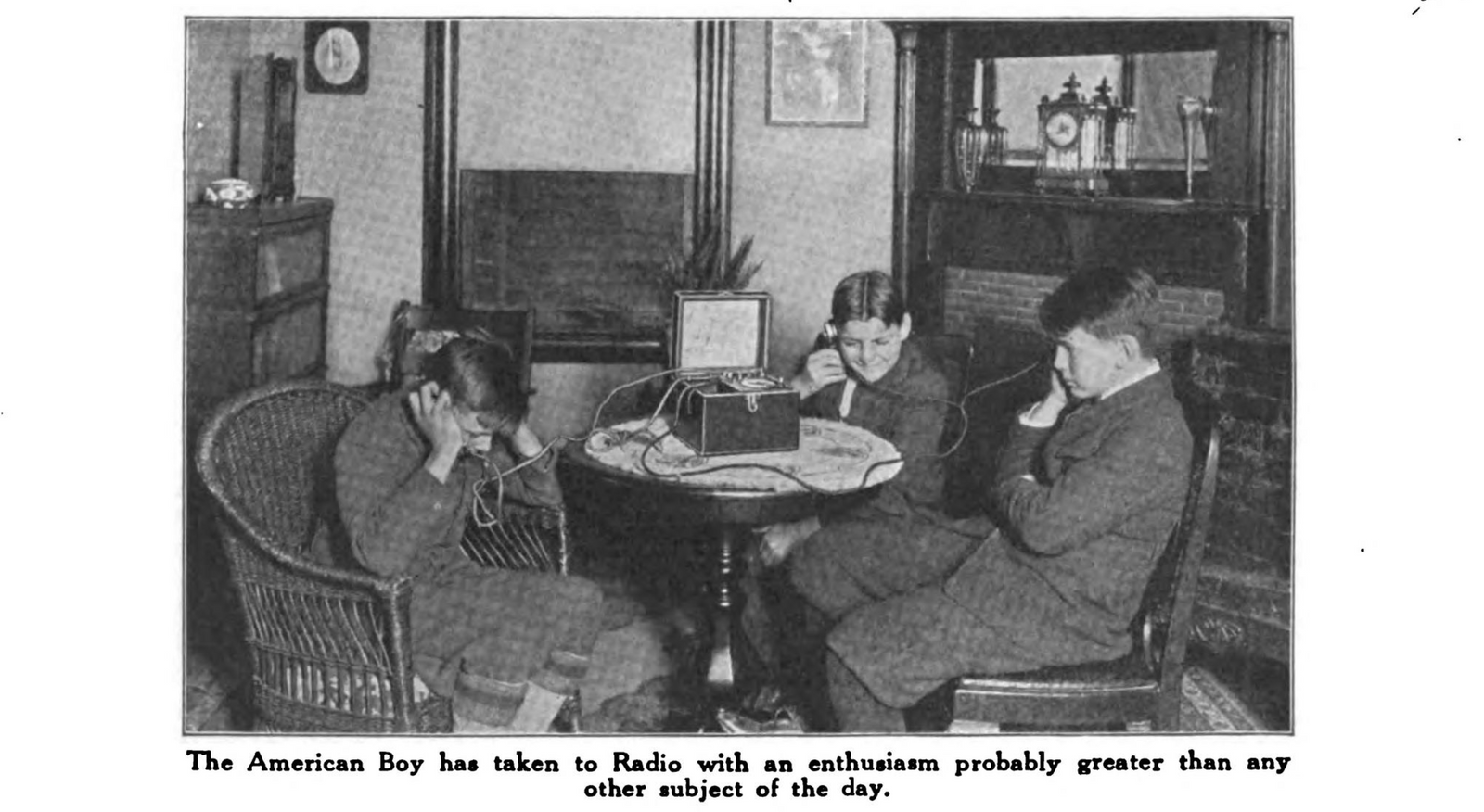 boys listening to radio