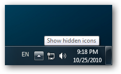 Windows 7 Show Hidden Items in System Tray