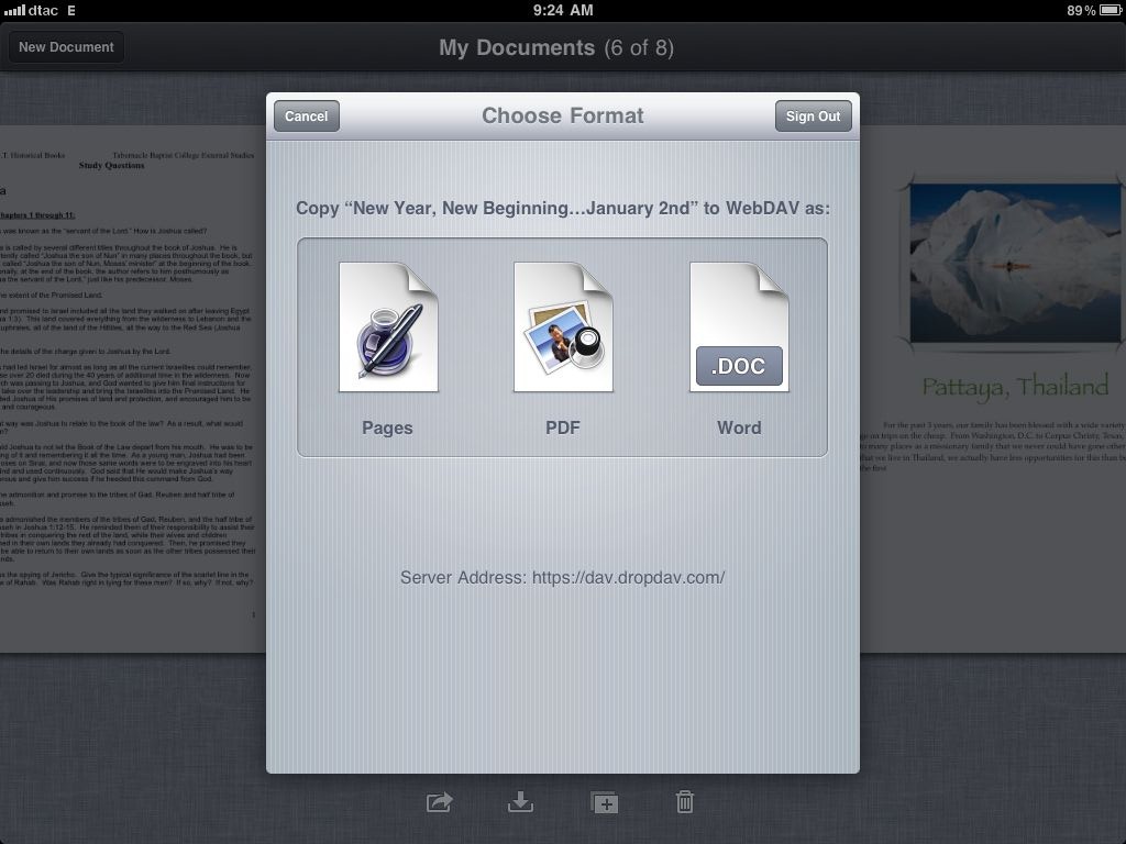 Integrate Dropbox with Pages, Keynote, and Numbers on iPad and iPhone ...